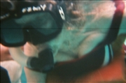Beatriz snorkeling